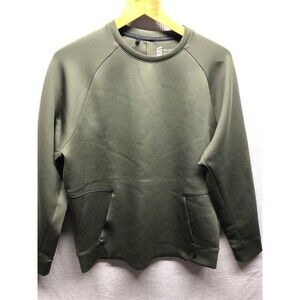 Second Skin Unisex Women’s Athletic Top M Oversize Green Pockets